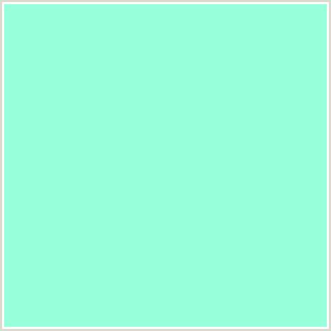 98FFDB Hex Color Image (AQUAMARINE, GREEN BLUE)