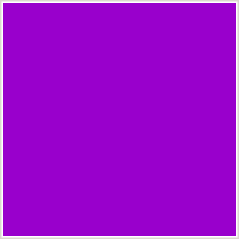 9900CC Hex Color Image (ELECTRIC VIOLET, PURPLE, VIOLET)