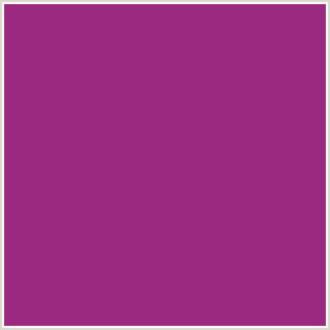 992A7F Hex Color Image (DEEP PINK, FUCHSIA, FUSCHIA, HOT PINK, MAGENTA, ROYAL HEATH)