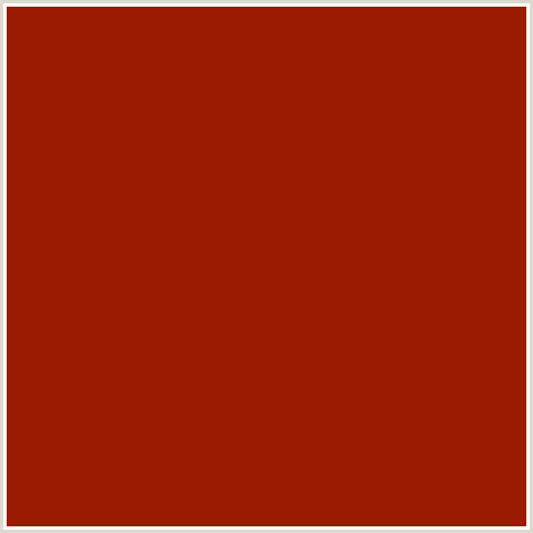 9A1B00 Hex Color Image (RED BERRY, RED ORANGE)