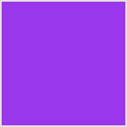 9A36EB Hex Color Image (ELECTRIC VIOLET, VIOLET BLUE)