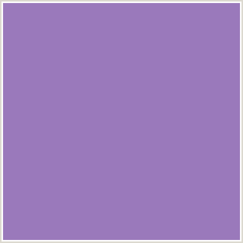 9A79BB Hex Color Image (VIOLET BLUE)