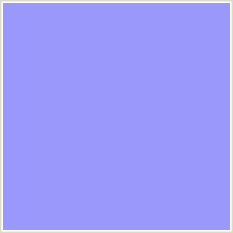 9A99FB Hex Color Image (BLUE, JORDY BLUE)
