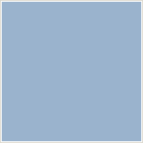 9AB3CD Hex Color Image (BLUE, ROCK BLUE)