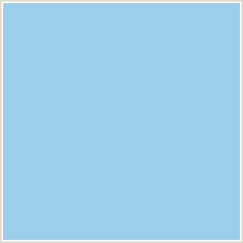 9ACEEB Hex Color Image (BLUE, CORNFLOWER)