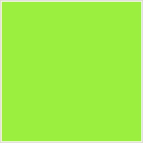 9AEF3F Hex Color Image (GREEN YELLOW)