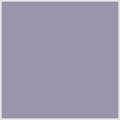 9B94AA Hex Color Image ()