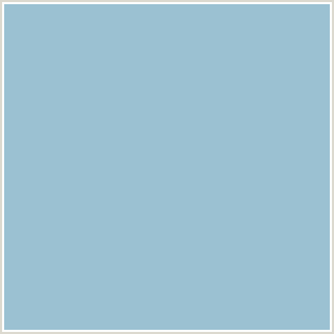 9BC1D2 Hex Color Image (LIGHT BLUE, ROCK BLUE)