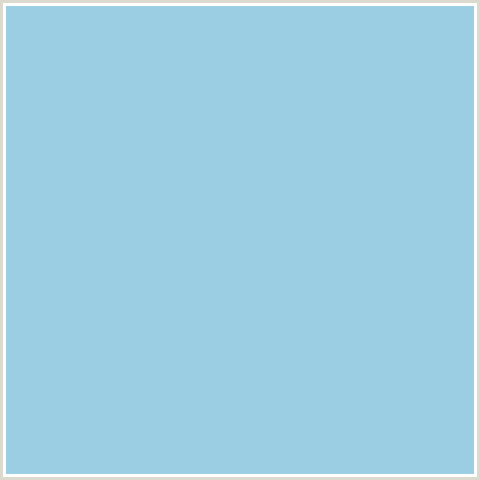 9BCDE3 Hex Color Image (LIGHT BLUE, REGENT ST BLUE)