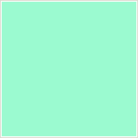 9BFAD0 Hex Color Image (AQUAMARINE, GREEN BLUE, MINT)