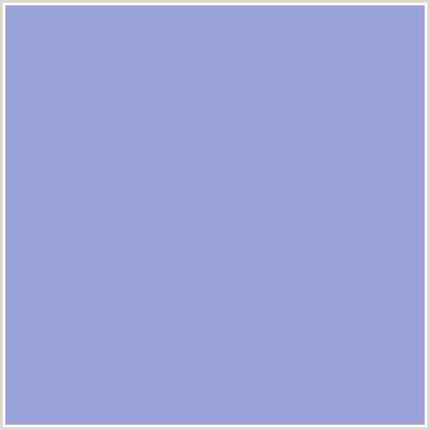 9CA2DA Hex Color Image (BLUE, COLD PURPLE)
