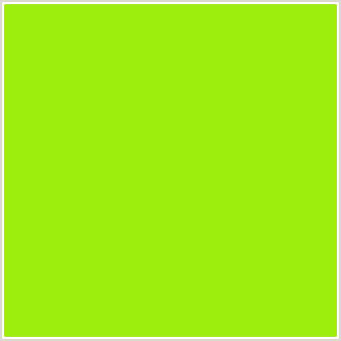 9CED0C Hex Color Image (GREEN YELLOW, INCH WORM, LIME, LIME GREEN)