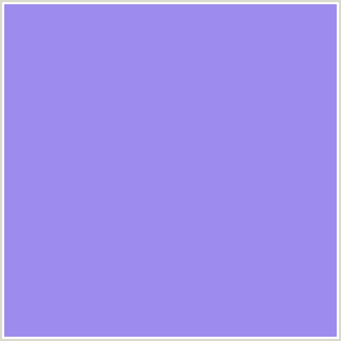 9D8BED Hex Color Image (BLUE VIOLET, PORTAGE)