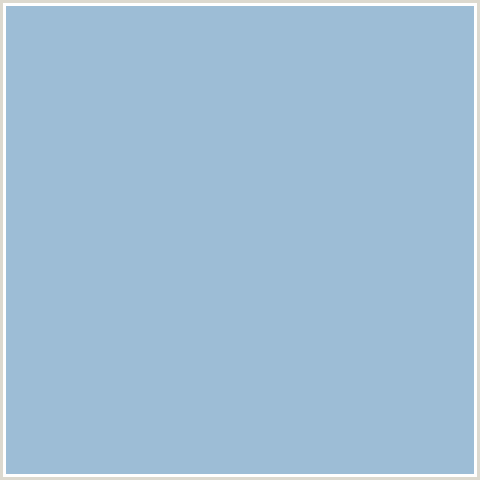 9DBDD6 Hex Color Image (BLUE, PIGEON POST)