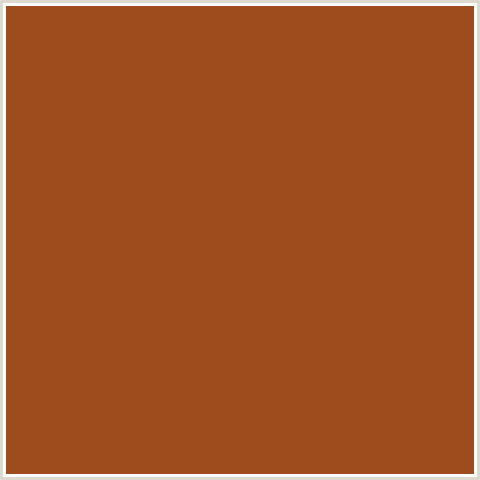 9E4B1E Hex Color Image (COGNAC, ORANGE RED)