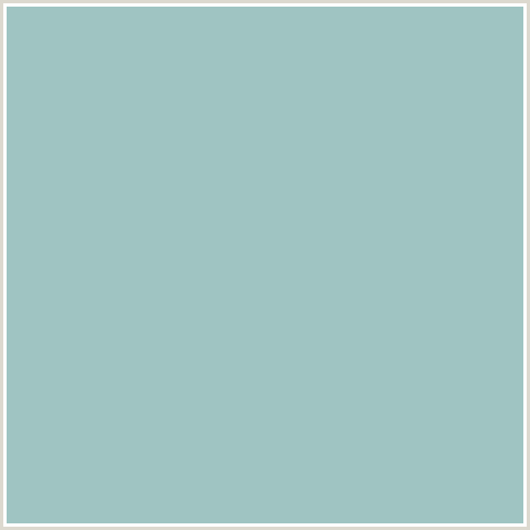 9FC4C2 Hex Color Image (AQUA, LIGHT BLUE, SHADOW GREEN)