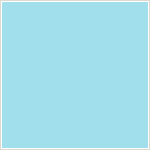 A2DFEC Hex Color Image (BABY BLUE, BLIZZARD BLUE, LIGHT BLUE)