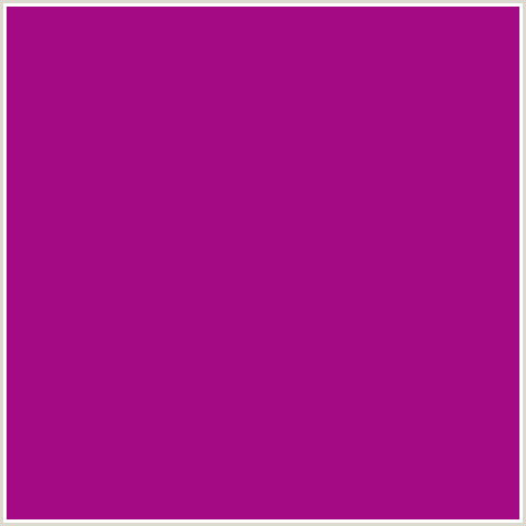 A30A84 Hex Color Image (DEEP PINK, FUCHSIA, FUSCHIA, HOT PINK, MAGENTA, VIOLET EGGPLANT)