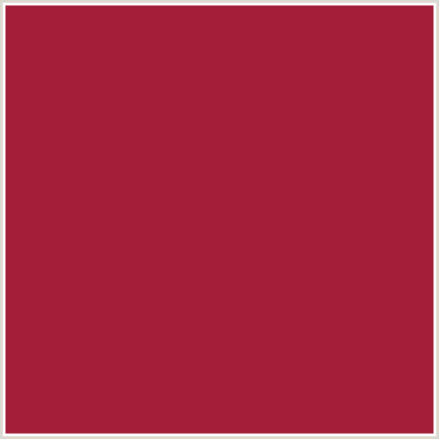 A31E39 Hex Color Image (MEXICAN RED, RED)