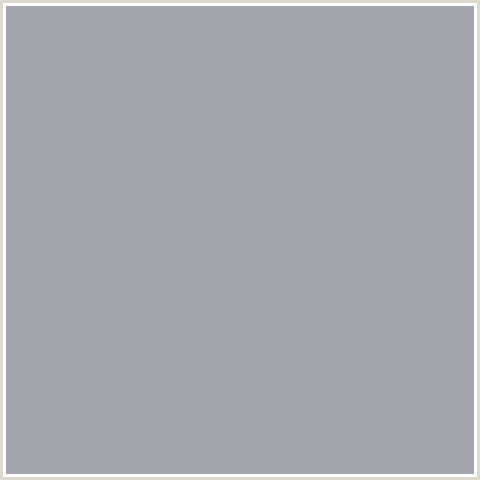 A3A4AC Hex Color Image (BLUE, SANTAS GRAY)