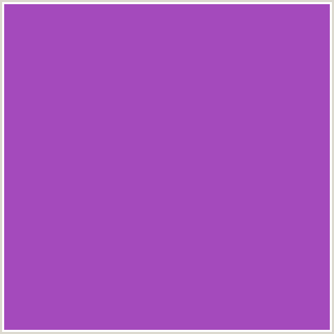 A44ABC Hex Color Image (AMETHYST, PURPLE, VIOLET)