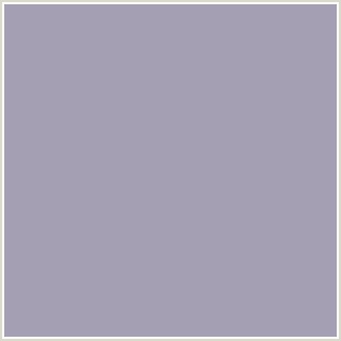 A49FB3 Hex Color Image (BLUE VIOLET, SANTAS GRAY)