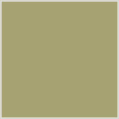 A6A272 Hex Color Image (DONKEY BROWN, YELLOW)