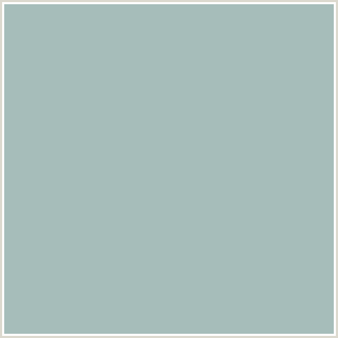A6BDBA Hex Color Image (BLUE GREEN, TOWER GRAY)