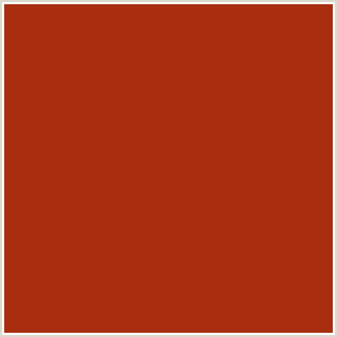 A82E0F Hex Color Image (RED ORANGE, TABASCO)