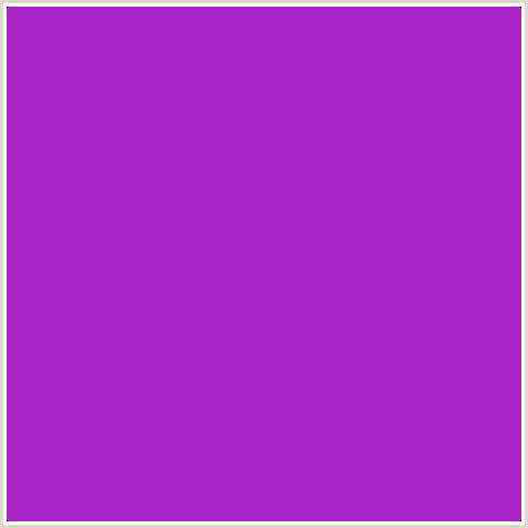 AA25C7 Hex Color Image (PURPLE, PURPLE HEART, VIOLET)