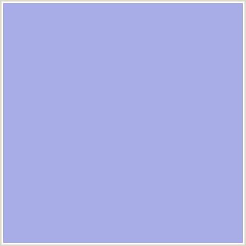 AAAEE7 Hex Color Image (BLUE, DULL LAVENDER)