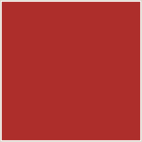 AD2E2B Hex Color Image (RED, TALL POPPY)