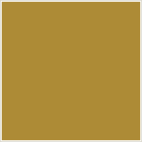 AD8B36 Hex Color Image (LUXOR GOLD, YELLOW ORANGE)