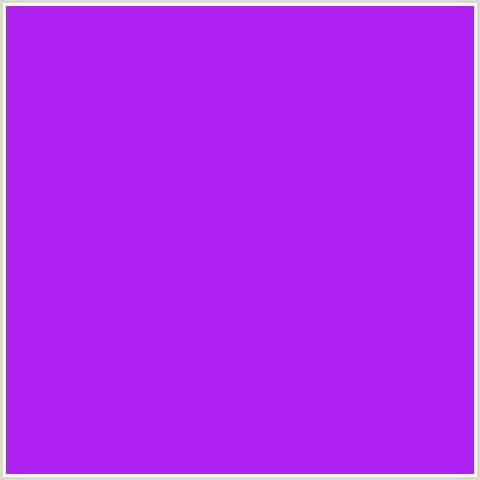 AE21EE Hex Color Image (ELECTRIC VIOLET, PURPLE, VIOLET)