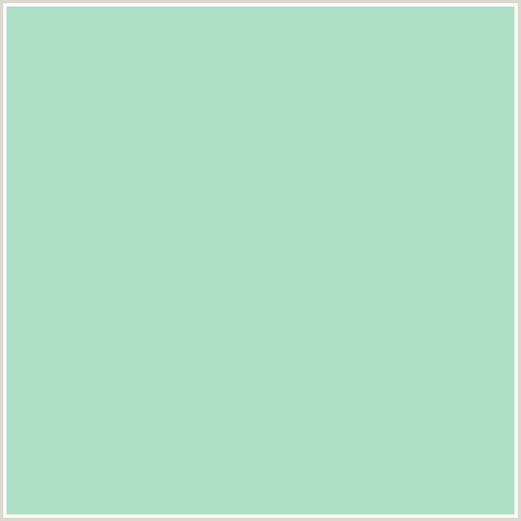 AEE0C5 Hex Color Image (FRINGY FLOWER, GREEN BLUE)