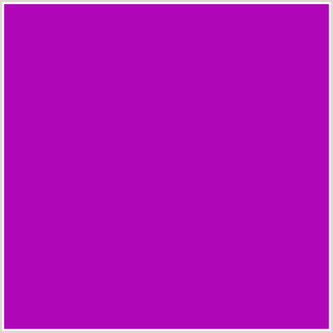 AF07B8 Hex Color Image (DEEP PINK, FUCHSIA, FUSCHIA, HOT PINK, MAGENTA, PURPLE)