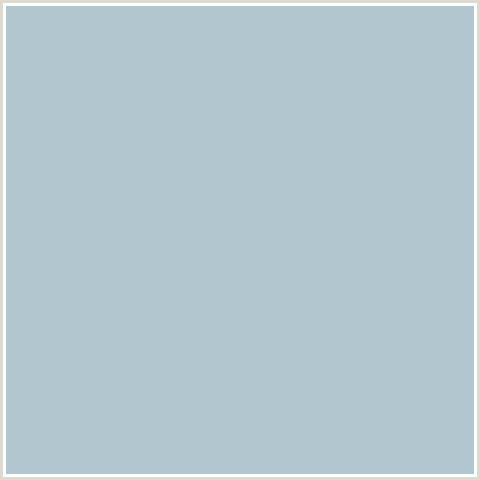 B0C7CF Hex Color Image (JUNGLE MIST, LIGHT BLUE)