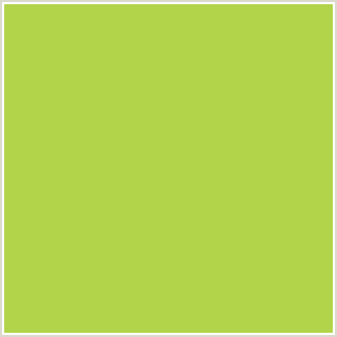 B1D44A Hex Color Image (CONIFER, GREEN YELLOW)