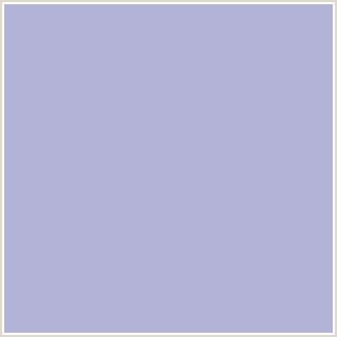 B3B3D7 Hex Color Image (BLUE, LAVENDER GRAY)