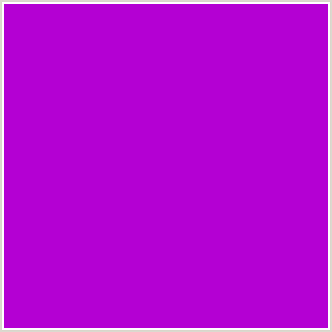 B400D3 Hex Color Image (DEEP PINK, ELECTRIC VIOLET, FUCHSIA, FUSCHIA, HOT PINK, MAGENTA)