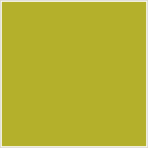 B4B02B Hex Color Image (LEMON GINGER, YELLOW)