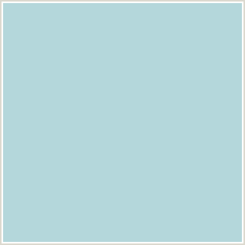 B4D7DB Hex Color Image (LIGHT BLUE, ZIGGURAT)