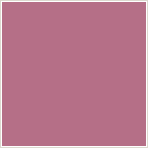 B56F87 Hex Color Image (RED, TURKISH ROSE)