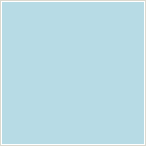 B7DBE5 Hex Color Image (LIGHT BLUE, POWDER BLUE)