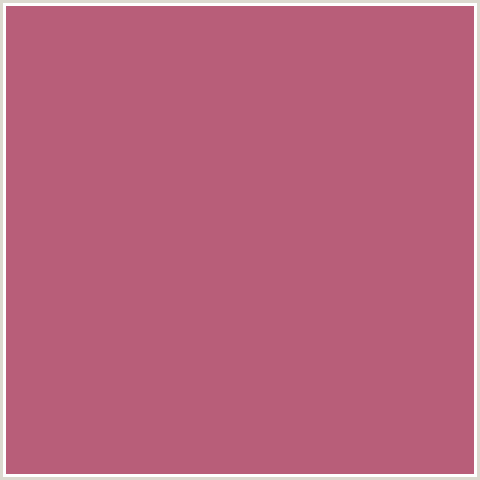 B85E79 Hex Color Image (RED, TAPESTRY)