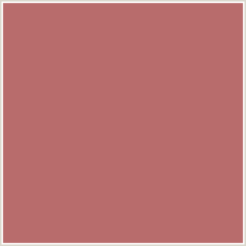 B86C6C Hex Color Image (RED, TURKISH ROSE)