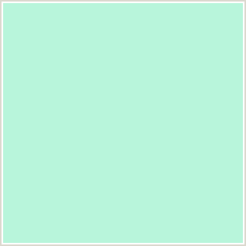 B8F5DB Hex Color Image (GREEN BLUE, ICE COLD, MINT)