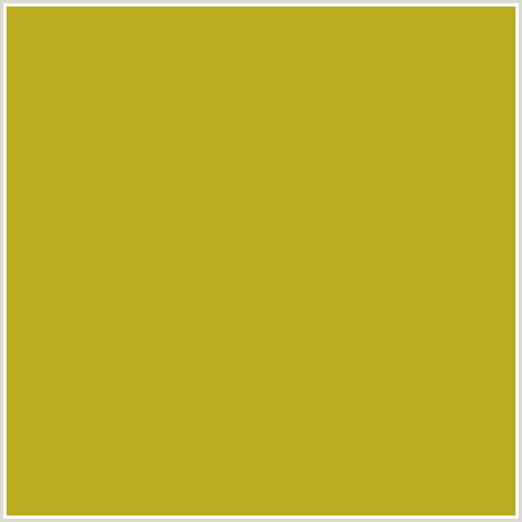 B9AC22 Hex Color Image (LEMON GINGER, YELLOW)