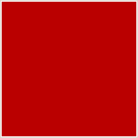 BA0000 Hex Color Image (GUARDSMAN RED, RED)