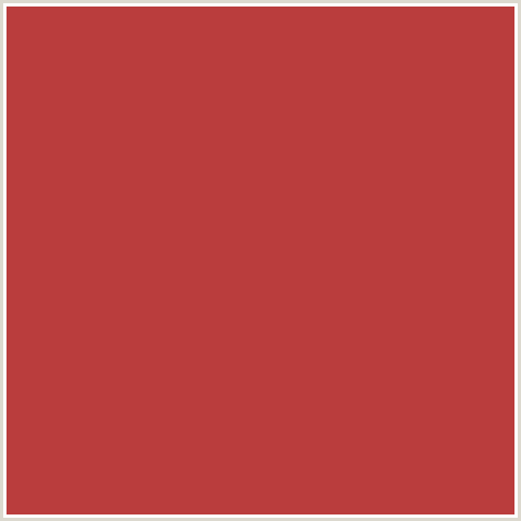 BA3D3D Hex Color Image (MEDIUM CARMINE, RED)